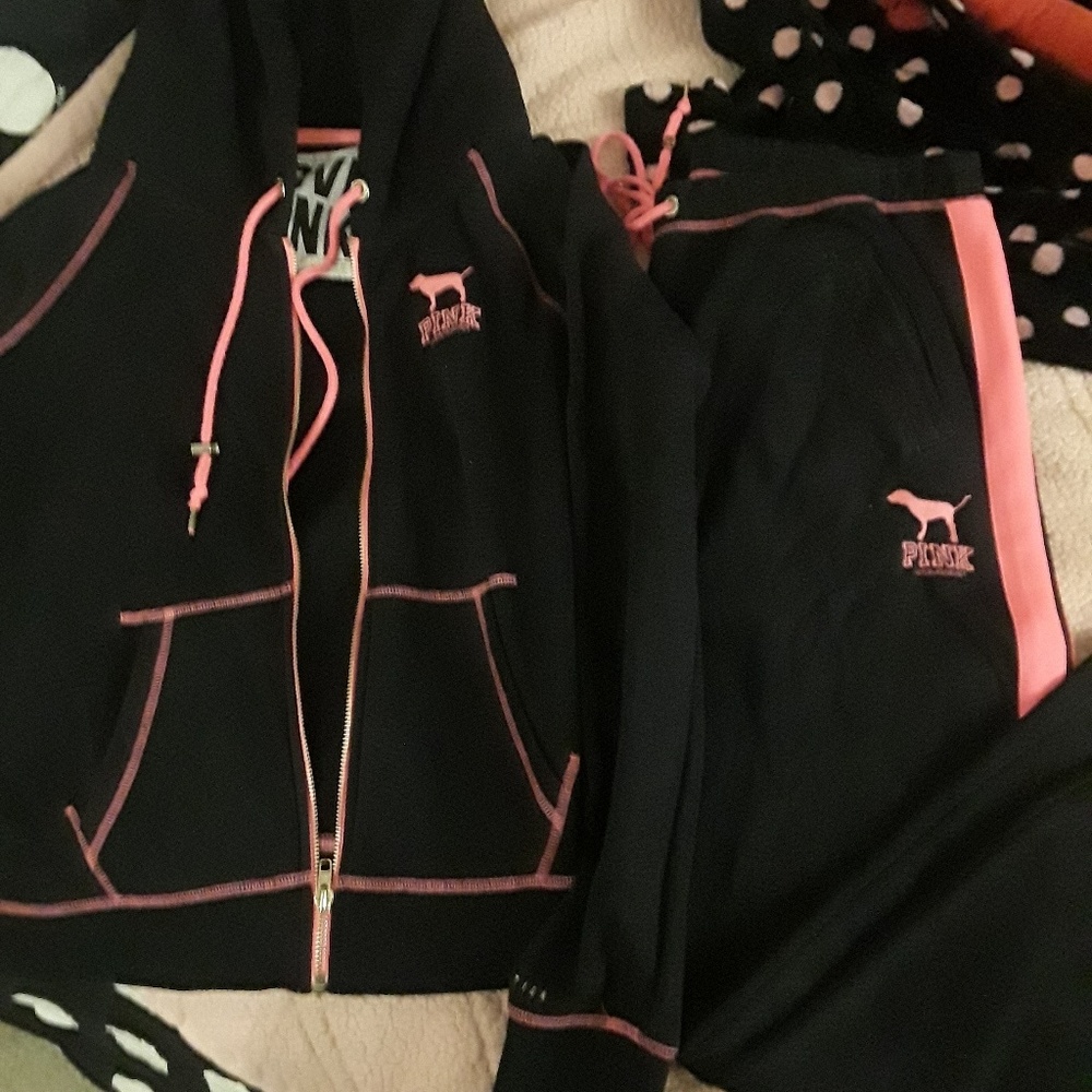 Victoria's Secret pink limited edition jogger outf